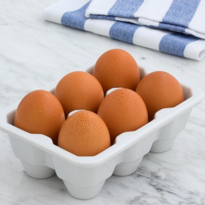 Boite de 6 Œufs moyen ou gros frais - produits frais bio