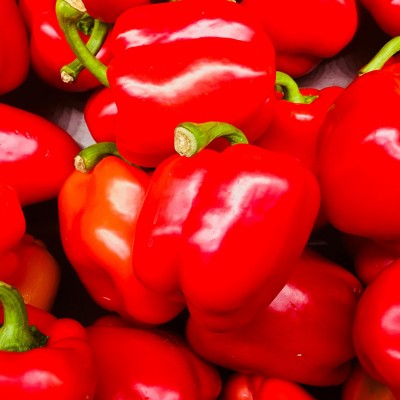 Poivrons rouges - fruits et légumes bio